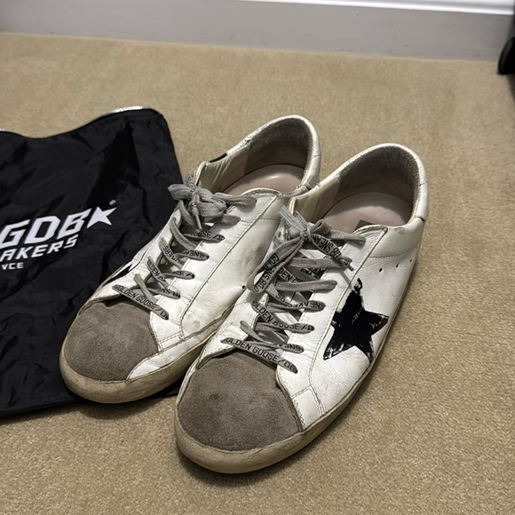 Men’s Golden Goose suede and leather Super-Star Sneakers - Picture 1 of 5